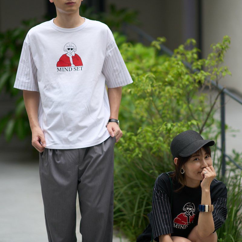 097 彩空フロントプリントTシャツ | 502EASY
