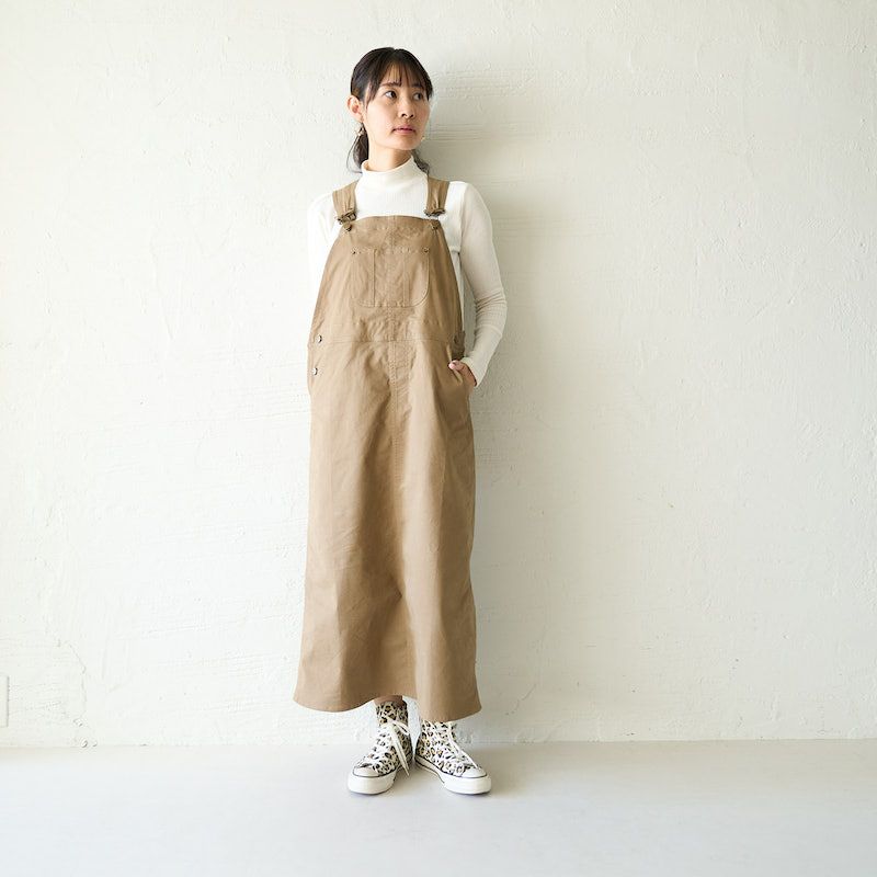 BURTON AKベージュ 浮きでる オーバーオール