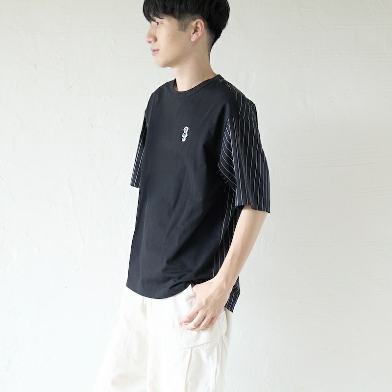 もりのがっこう メンズ ドッキングTシャツ 厚手