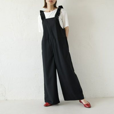 ブロカント　サロペットパンツ　黒 Brocante（ブロカント）｜オールインワン・サロペット一覧 - WEAR