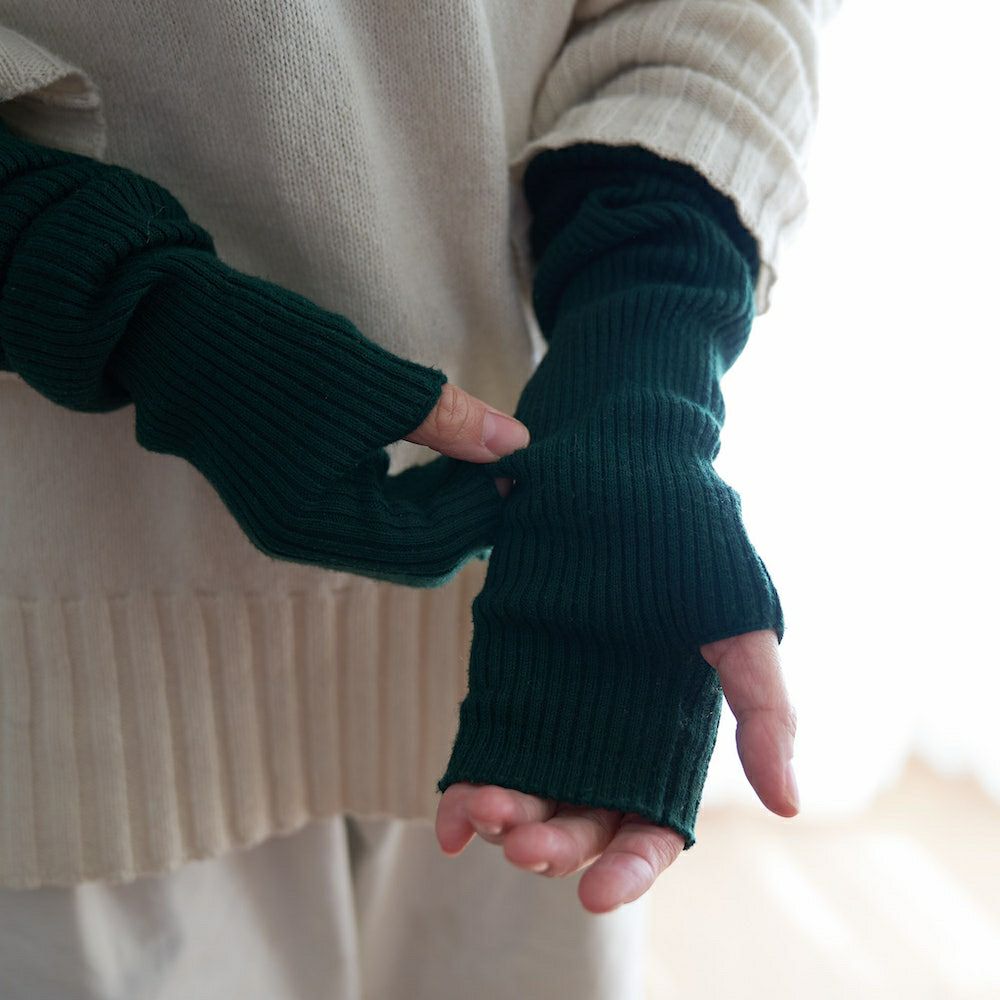 もりのがっこうハンドウォーマー緑グリーン