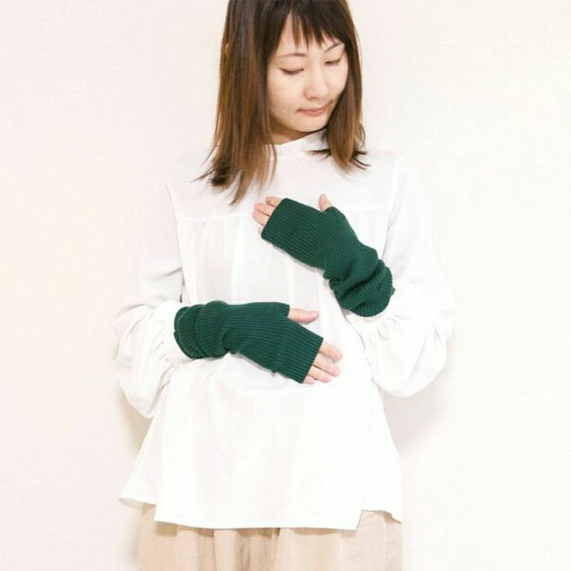 もりのがっこうハンドウォーマー緑グリーン