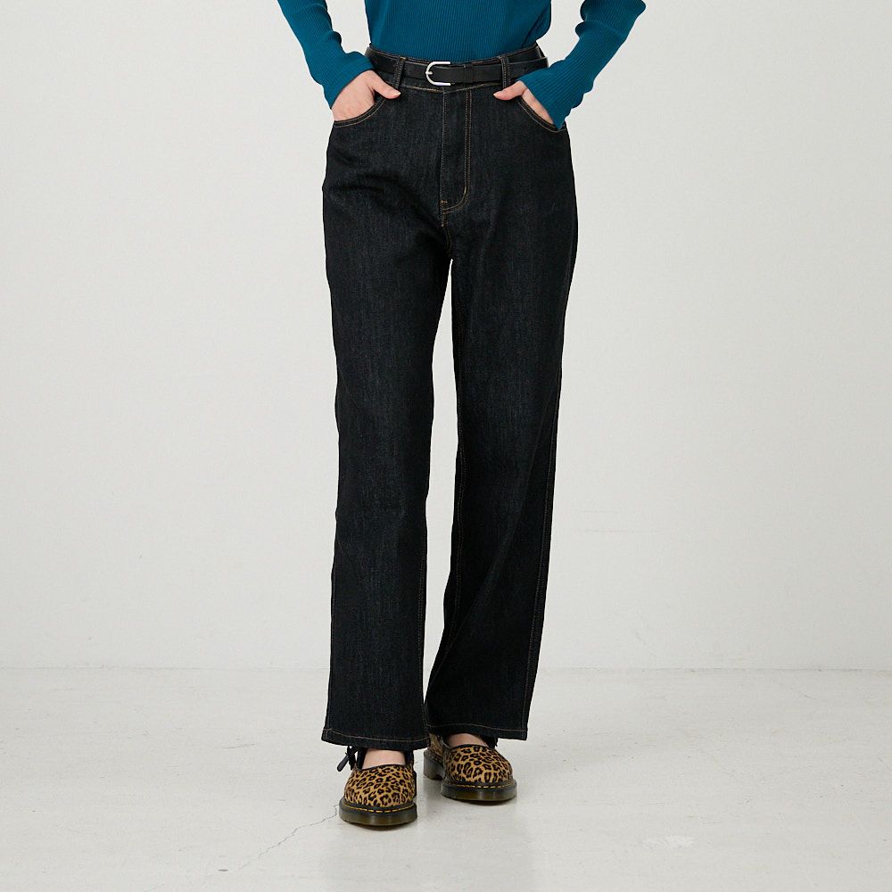 ハイウエスト ワイド デニムパンツ（ライトブルー） | もりのがっこう公式