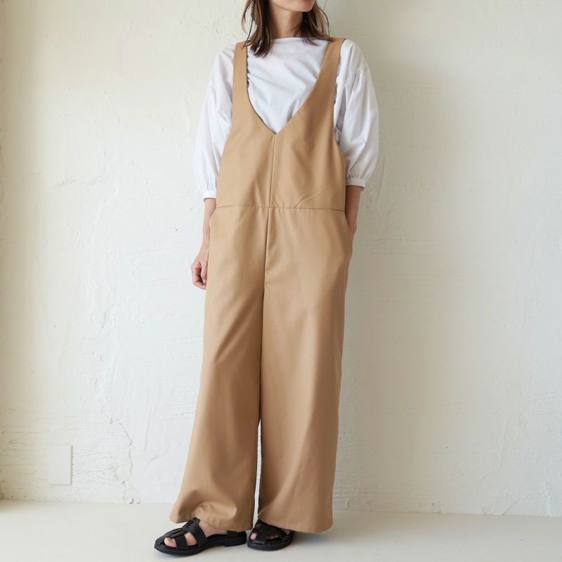 もりのがっこうサロペットパンツキャメル