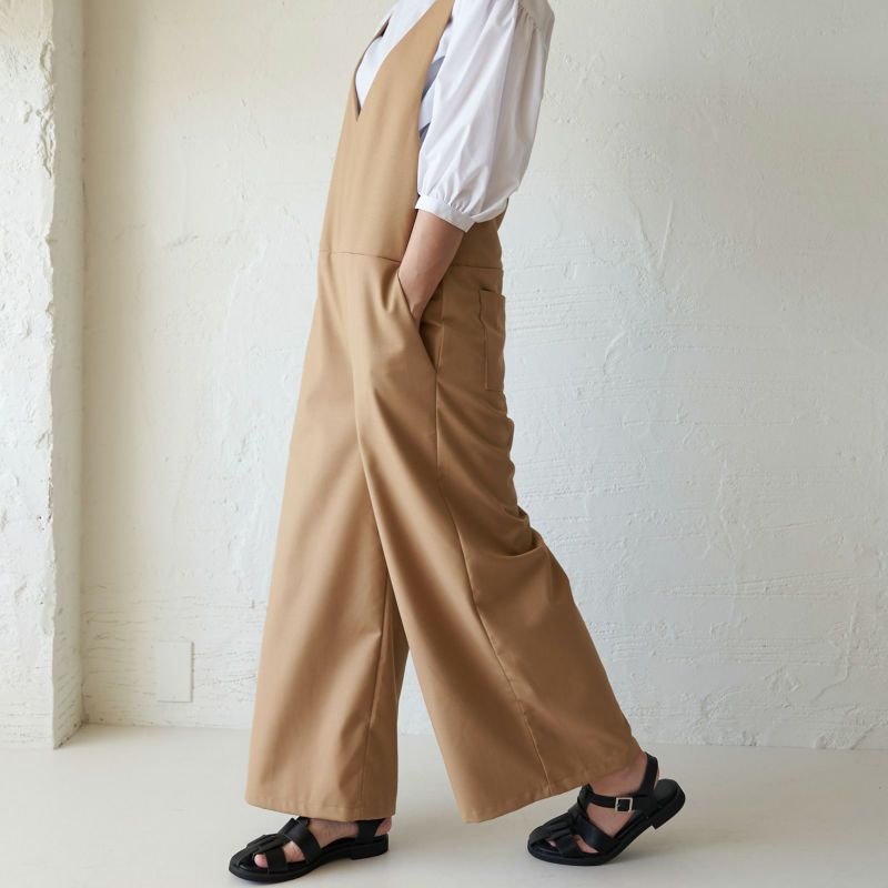 もりのがっこうサロペットパンツキャメル
