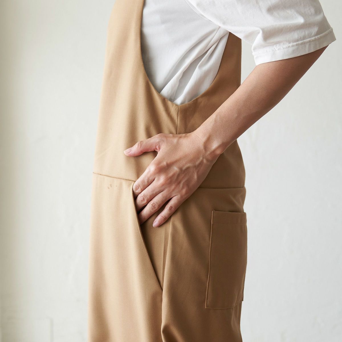 もりのがっこうサロペットパンツキャメル