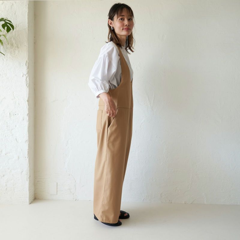 もりのがっこうサロペットパンツキャメル