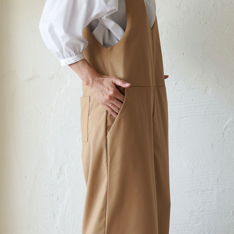もりのがっこうサロペットパンツキャメル
