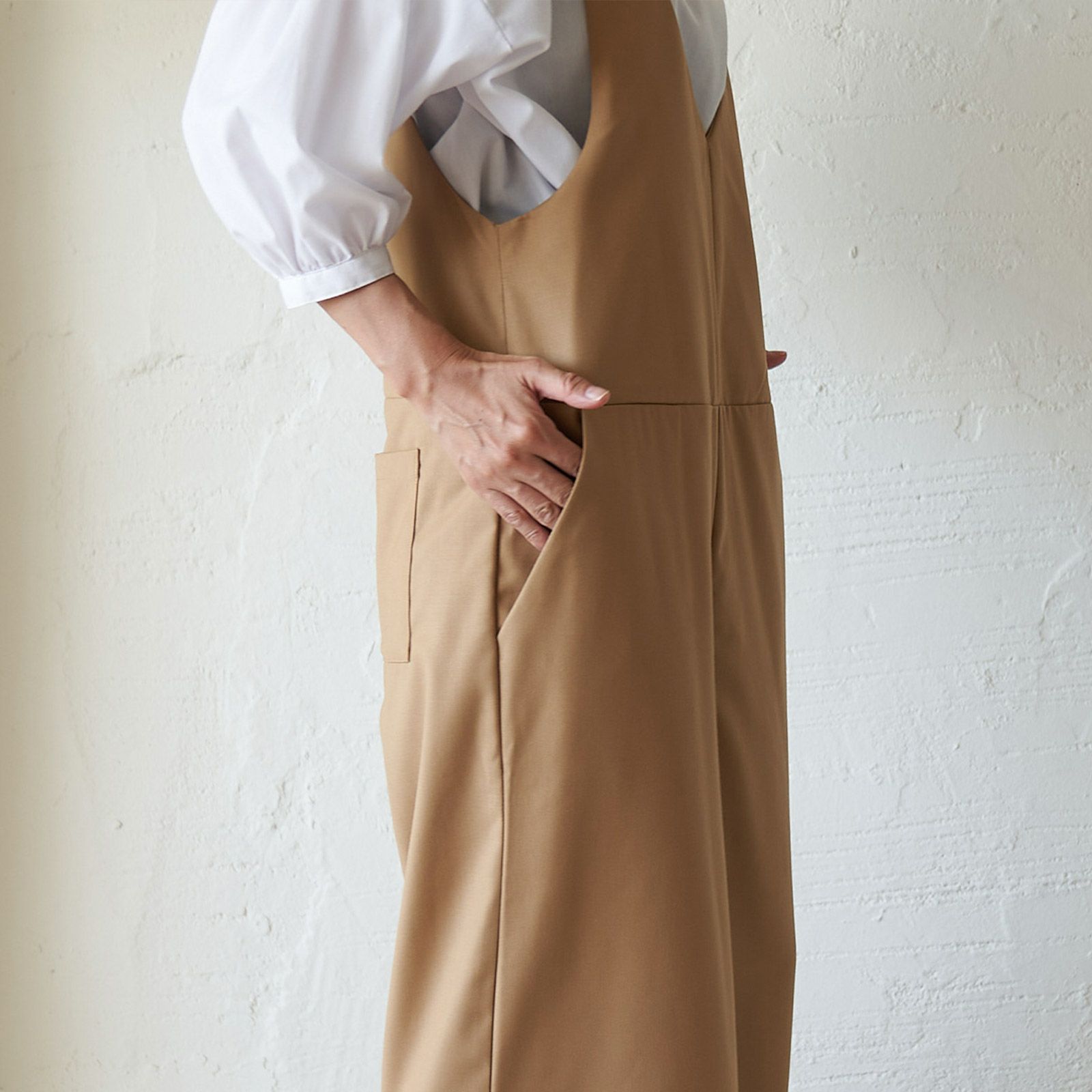 もりのがっこうサロペットパンツキャメル