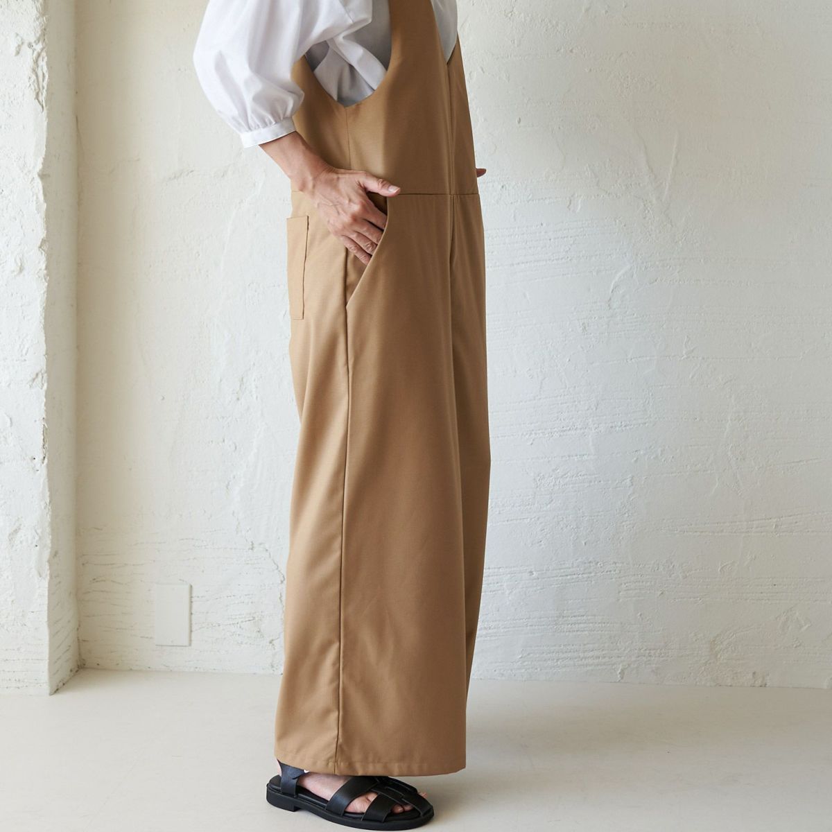 もりのがっこうサロペットパンツキャメル