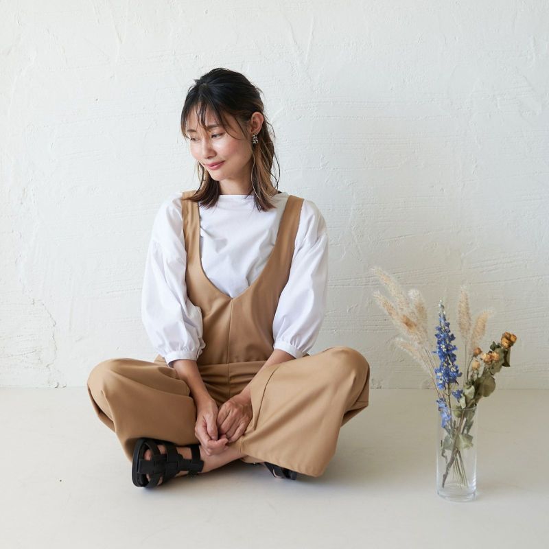 もりのがっこうサロペットパンツキャメル