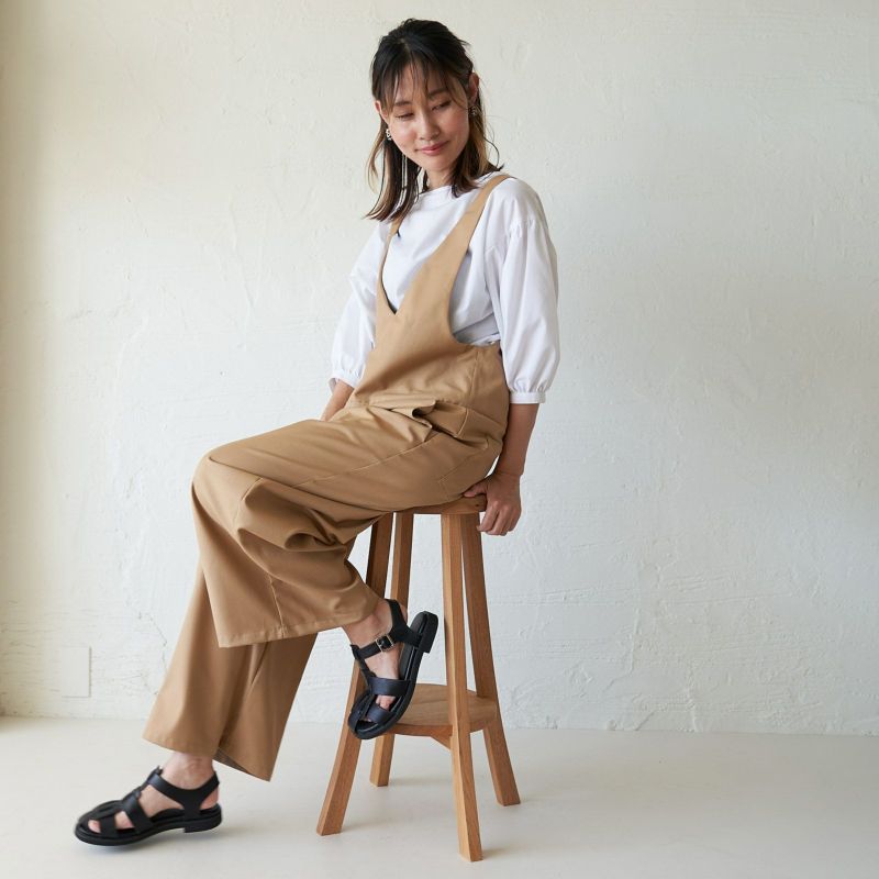 もりのがっこうサロペットパンツキャメル